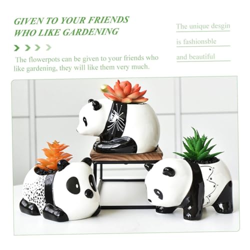 Pots de fleurs résistant et design cartoon amusant lot de 3 - 5