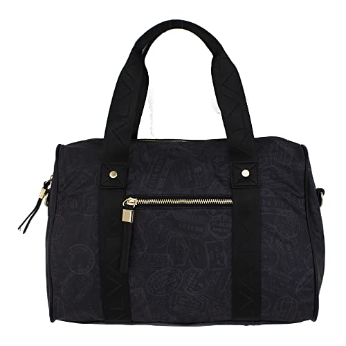 34x22x12cm ALV By Alviero Martini Borsa Bauletto tessuto 34x21,5x12 Nero
