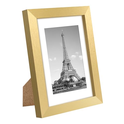 Image of upsimples 4x6 Picture Frame, Photo Collage Wall Decor Set of 10, Gold | Fit 3.5x5 and 4 x 6 Photos, Wall or Tabletop Display, For Gallery Hallway Living Room, For Christmas Mother's Day Wedding