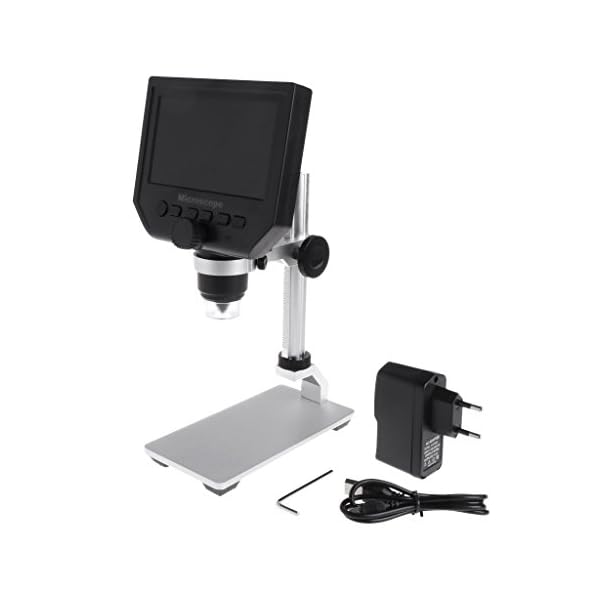 PINH-lang LCD Digital Mikroskop,G600 4,3 Zoll 3.6MP HD Digital Microscope Kamera Video Recorder 1X-600X Vergrößerung…