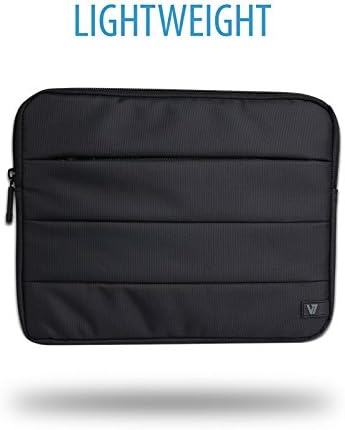 V7 Cityline Shock & Water Resistant Sleeve | Case for Apple iPad Air 2 (all iPad Generations) and Windows Android and Tablet PCs up to 10.1” - Black