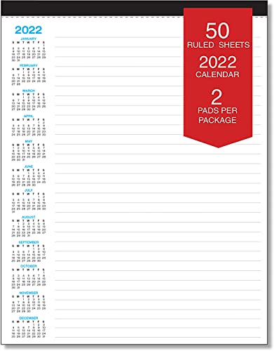 Pacote com 3 blocos de calendário Acedmic de setembro de 2023 a setembro de 2024, 50 folhas por bloc
