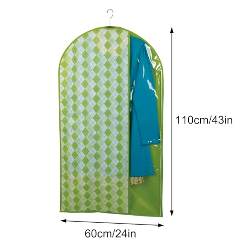43 in Garment Bags, Breathable Non-woven Fabric Dress Bag Coat Storage for Closet Clothes Dresses Suit Coats Storage 1 Pack2