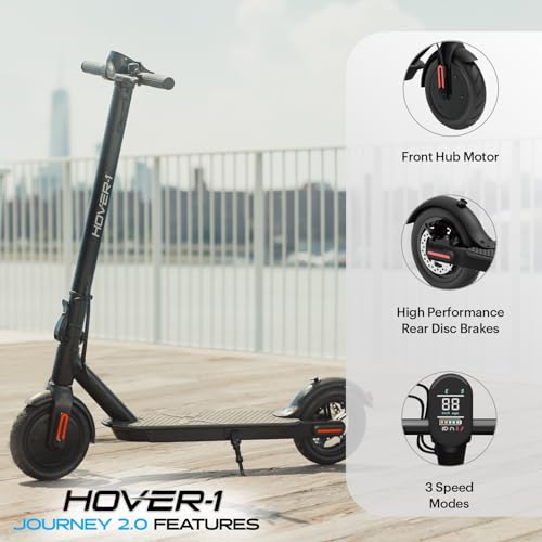 Hover-1 Journey 2.0 Foldable Electric Scooter for Adults with 350W Brushless Motor, 15 mph Max Speed, 8.5” Air-Filled Tires and 16 Mile Range by Hover-1 - Image 3