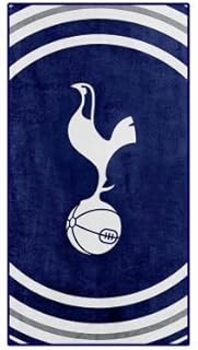 Official Tottenham Football Crest Bath Towel (100% Cotton)