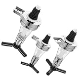 SUPVOX Distributeur Mural de Boissons Pompe Doseuse, 3 Pièces, pour Vin, Bière et Cocktails, en Plastique Transparent, Rationnement Précis pour Bar Cuisine Professionnelle