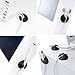 5 PCSQingsun Cable Clips & Cord Management System: Desktop Cable Organizer & Computer, Electrical, Charging or Mouse Cord Holder (Black)