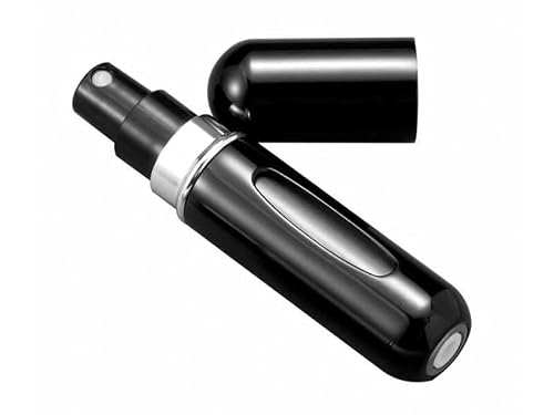Image of 5ml Refillable Travel Perfume Atomiser Atomizer – Spray Bottle, Portable Perfume Spray for Women & Men, Mini Fragrance Travel Bottle (1, black)