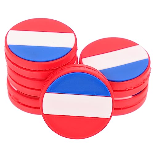 LIOOBO Tennis Racket Vibration Dampener 6pcs Silicone Dampeners French Flag Racket Damper