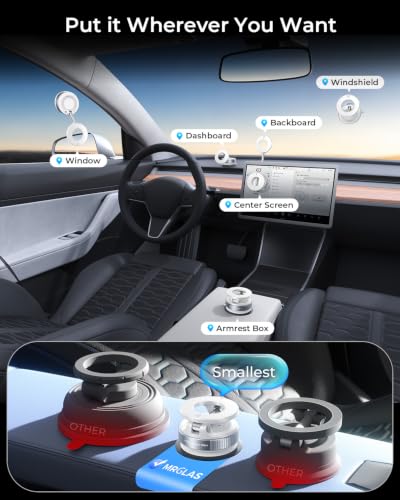 Image of MRGLAS 2026 Upgraded for MagSafe Vacuum Car Phone Mount