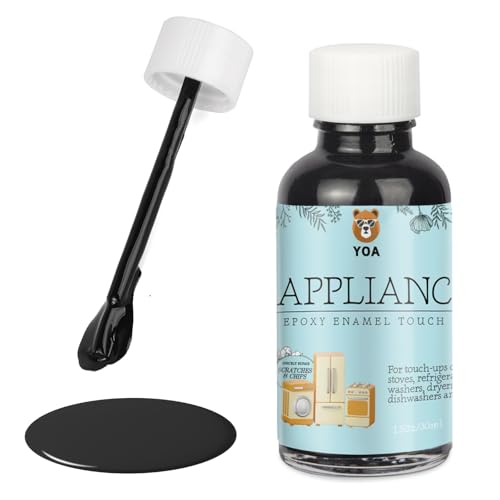 YOA Black Multi-Purpose Touch Up Paint, Stainless Steel touch up paint, Suitable for Household Appliances Such as Refrigerators, Dryers, Microwaves, Etc, And Can Also Be Used For Wall, Wood, And Floor