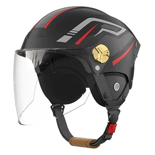 Casco moto hombre mujer JATIBOSH con visera transparente ECE 2