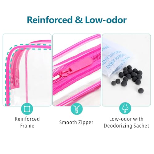 F-color TSA Approved 5-Pack Toiletry Bag