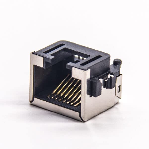 Elecbee Connettori RJ45 Femmina SMT PCB Mount Offset 90 Gradi senza LED 8p8c