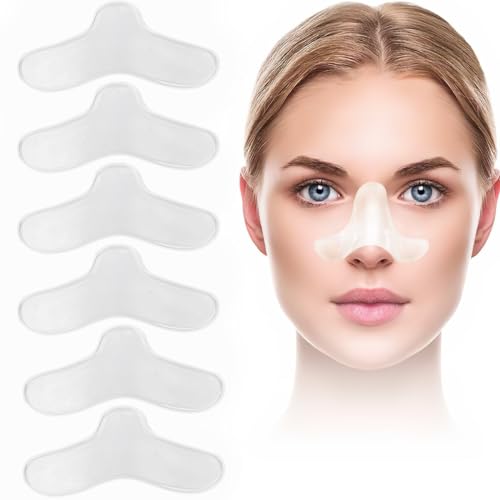 5 Pack Nasal Pads for CPAP Mask, CPAP Gel Nose Pads, Nose Protector for Mask, Nasal Gel Pads for CPAP Mask, Custom Design, Can Be Trimmed to Size Fit for Most Masks… (6 Pack)