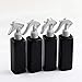 Produktbild LTTXS 250 ml Schwarze handgesteuerte quadratische Flasche, Parfüm-Sprühflasche, Leere Waschmittelflasche, perfekt für Reinigungsprodukte/Garten- / Schönheitspflege-Weiße Düse
