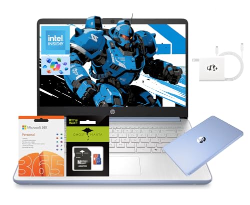 HP 14�C���`�m�[�g�p�\�R���AIntel�v���Z�b�T�[N150 (Beat i3) 4GB RAM 256GB�X�g���[�W (128GB UFS + 128GB SD�J�[�h) 1�N�� Office 365 Copilot AI Win11 WiFi6 �R���s