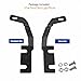 DarSeity Low Profile Mount Hood Hinges Ditch Light Brackets for Ford Ranger 2019-2023, for Auxiliary Off-Road Lighting