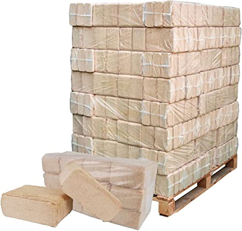 Briketts aus Birke in 10kg Säcken Holzbriketts Kamin Ofen Brenn Holz Grill Brikett Birkenholz (Birke, 950kg / 95 Säcke / 1 Palette) Cover