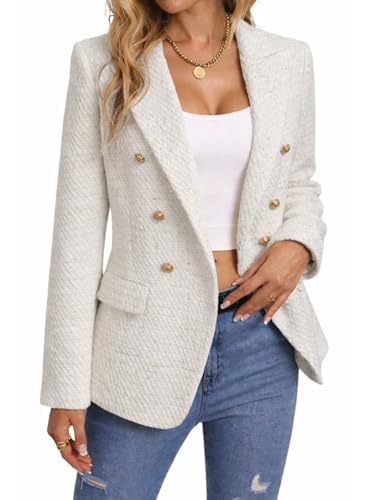 Old Money Aesthetic Clothing Women Fall White Womens Blazers Dressy
