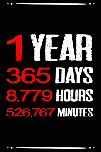 1 year 365 days funny Sober Anniversary journal notebook gift, sobriety anniversary journal for man woman: AA NA OA Sobriety addiction recovery ... support journal gift for sober people