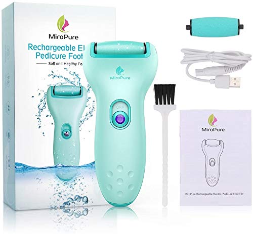 Râpe à Pieds Electrique Professionnel Recharge USB, Avec Rouleau de Rechange et Brosse de Nettoyage