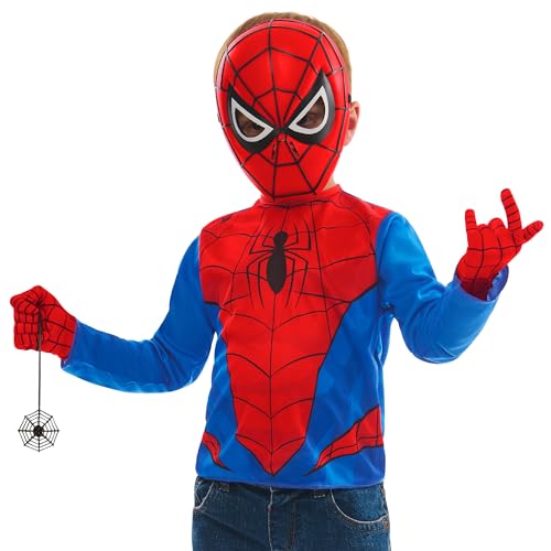 Rubies Déguisement officiel Marvel Spiderman pour enfant, taille 4-6 ans