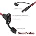 GZZTORES Weatherproof SAE Quick Connect 12 AWG SAE Extension Cord Plug Solar Power Socket Sidewall Port for Solar Generator Battery Charger 1 FT