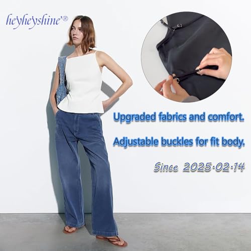 heyheyshine Women's Halter Summer Casual Y2K Crop Tee Backless Crop Cami Tops Strap Tie Up Camisole Sleeveless2