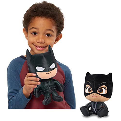 Batman The And Selina Kyle 11-Inch Small Plush Toys 2-Pack, The Movie, Kids Toys For Ages 3 Up, Basket Stuffers And Small Gifts, Amazon Exclusive #TOP1
