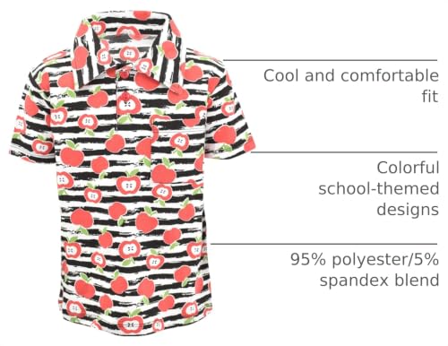 Image of Unique Baby Moisture Wicking Kids Polo Shirts for Toddler Boys Polo Shirt
