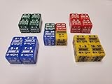 Battletech Alpha Strike Movement Modifier 20 Dice Bundle: Color Coded Walk Run Jump & Sprint Dice -  Rook Robot Gaming