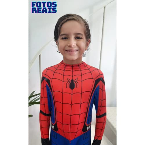 Fantasia infantil menino aranha de volta ao lar mascara com olhos 3D (G130)