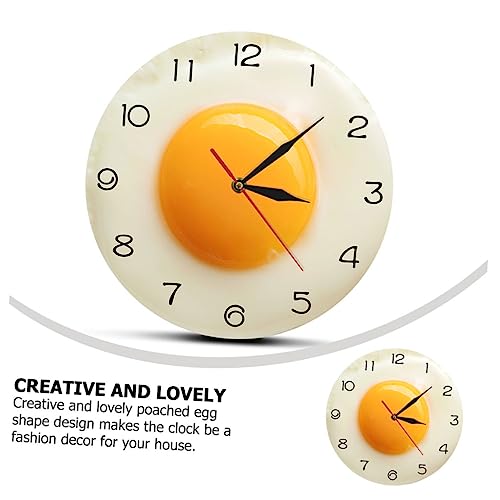 Horloge moderne œuf poché acrylique Ipetboom objet design