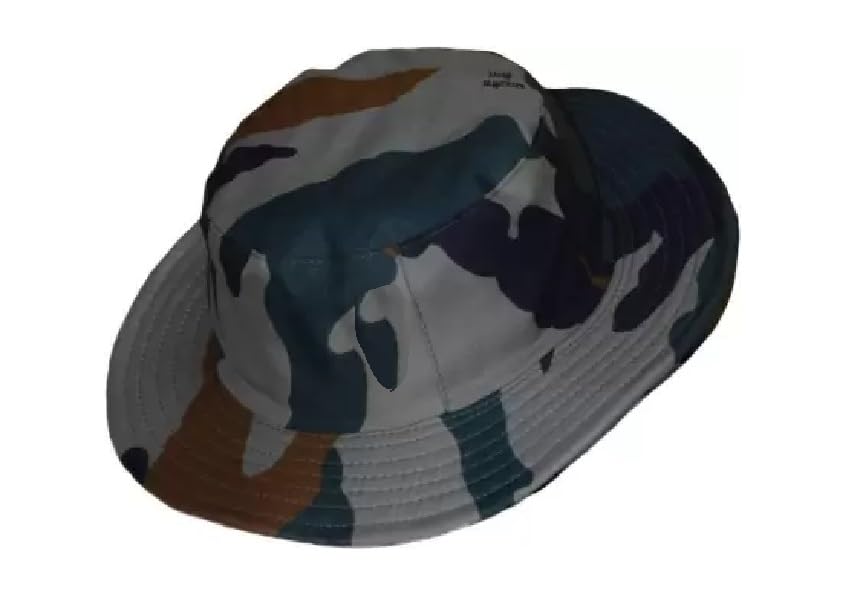 FQZILON Round Army Military Cricket Sports Umpire Outdoor Trekking Forest Hats Cap Multicoloured Pack of 1-picture-20