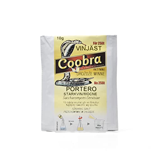 Levadura Activa para Vino Coobra Portero 10g – Para 25–30L de Vino Dulce o Semidulce, Intenso y Potente