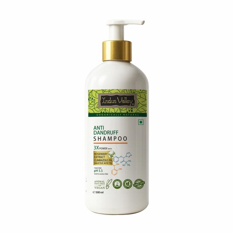 INDUS VALLEY Anti-Dandruff Shampoo with Rosemarry Oil For Hair Fall Defense - 500 ml-image-45