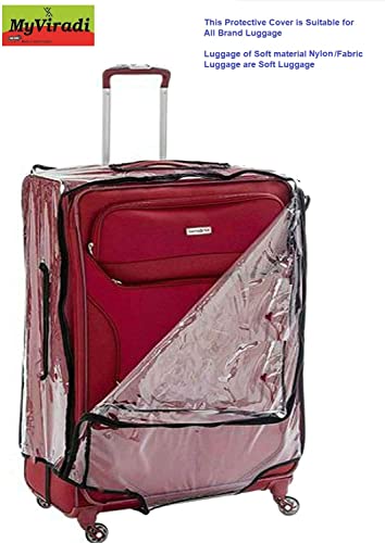 Image of Waterproof|Dust Proof Suitcase & Trolley Bag Cover with Zipper Luggage (Soft Luggage, 24 INCH)