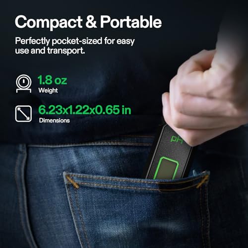 Image of VIVOSUN Digital pH Meter, 0-14 Range with 0.01pH High Accuracy Pen Type pH Tester for Hydroponics, Household Drinking, Pool and Aquarium, Black, UL Certified