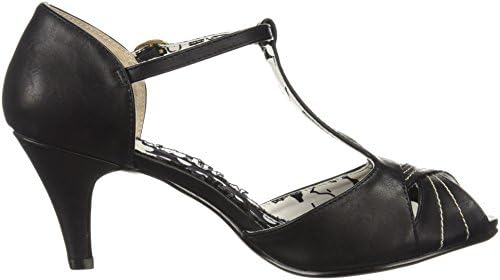 Bettie Page Women's BP250-SYLVIA Heeled Sandal, Black, 10 B US | Image 5