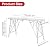 Scaffolding Work Platform | Portable Steel Platform Ladder | 55(L) X9.8(W) X43(H)''330 Lbs Load Capacity | Scaffolding Ladder Height Adjustable | Workbench for Cleaning High Painting Walls, Drywall