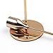 Gails Willing Set of 3 Gold Brass Candle Holders for Taper Candles, Decorative Candlestick Holder for Wedding, Dinning, Party, Fits 3/4 inch Thick Candle&Led Candles (Metal Candle Stand)