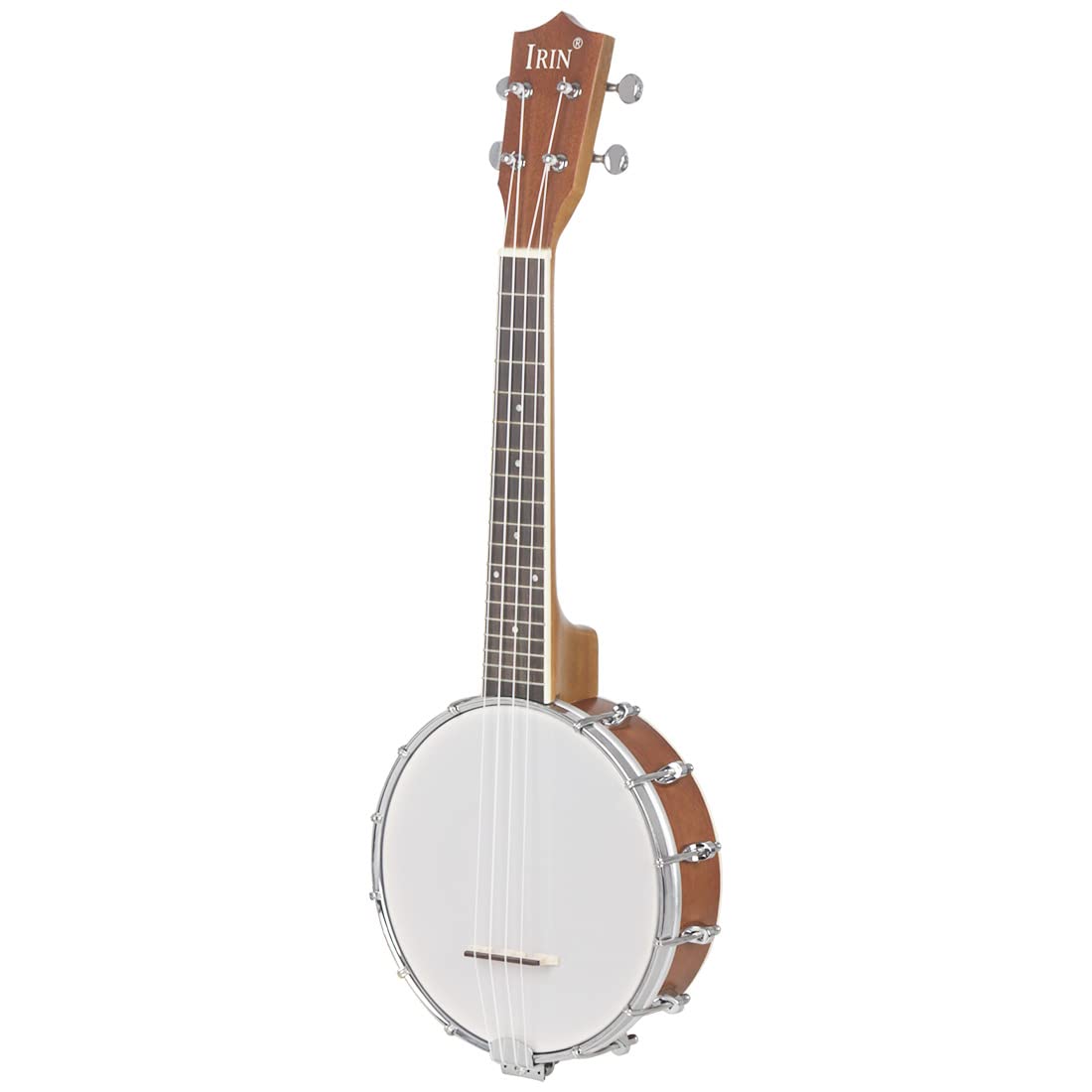 Banjo, Instrumento étnico occidental, Banjo de 4 cuerdas, Banjolele Material Sapele, Guitarra Principiante para Tocar, Instrumento Plucado, Instrumento de Guitarra, Guitarra de Madera, Guitarra