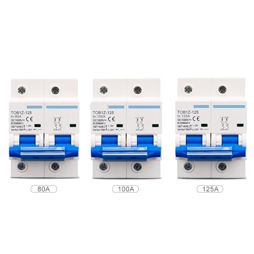 Disjoncteur 2P 1000V DC 100A pour interrupteur principal PV - 2