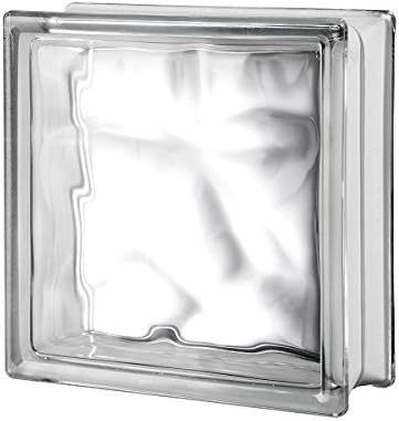 Seves 8 in. H x 8 in. W x 4 in. D Nubio Endblock Glass Block