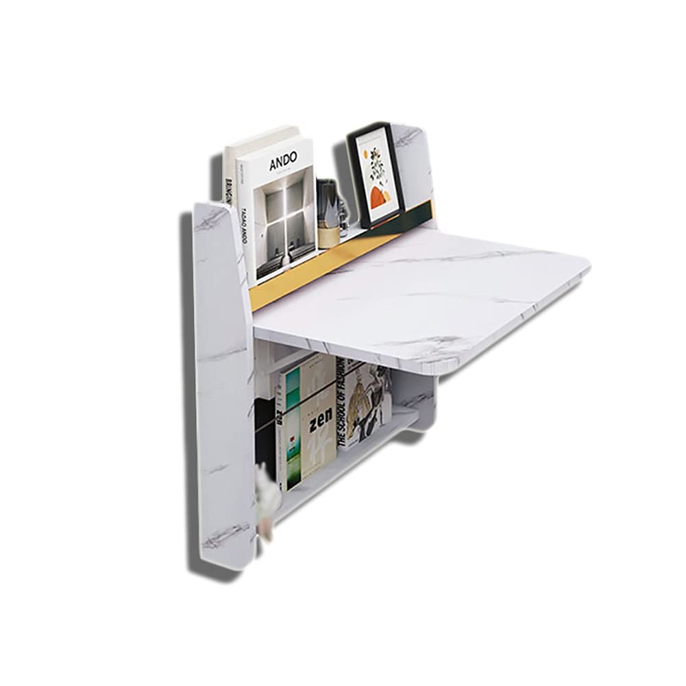 Bureau pliable mural en bois pour optimiser le salon ou le studio