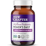 New Chapter Probiotics for Women - 60 ct (2 Month Supply), Women's Daily Probiotic with Prebiotics and Probiotics for Vaginal Health & Chaste Tree for Hormonal Support, 100% Vegetarian, Non-GMO