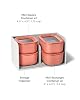 Caraway Mini Food Storage 9pc Set - Glass Storage Containers for Food - Non-Toxic Ceramic-Coated Glass - Air Release Technology - Compact & Stackable Design - Perracotta #2