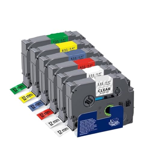 �݊����̂��� 6PK 15PK �e�[�v 12 �~�����[�g�� TZe231 TZe431 TZe531 TZe631 TZe731 ���x�����[�J�[�p���~�l�[�g���x���e�[�v(6PK Mixed Color)