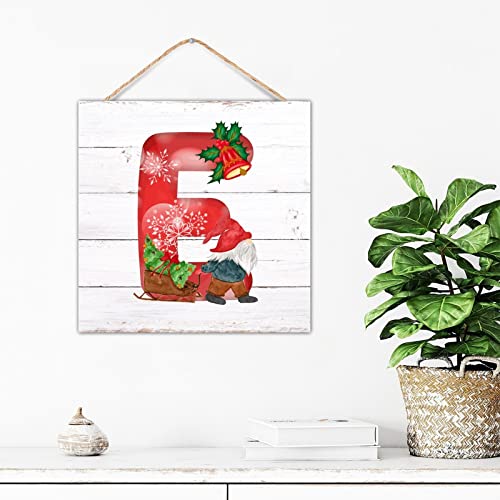 Plaque de motivation en bois initiale E, cadeau idéal de décoration murale moderne - 2